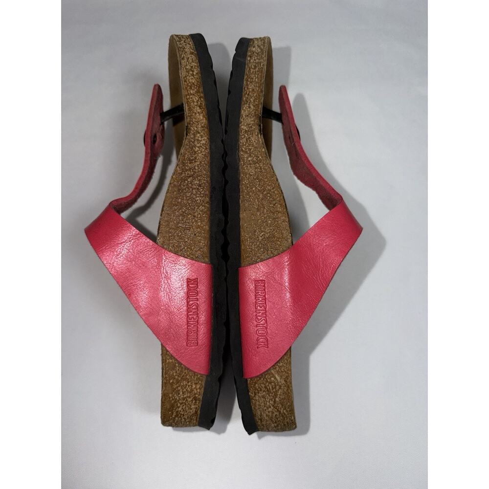 Birkenstock Women’s Gizeh Thong Sandals Cork Footbed Pink Size 9 EU 40 - Picture 7 of 14